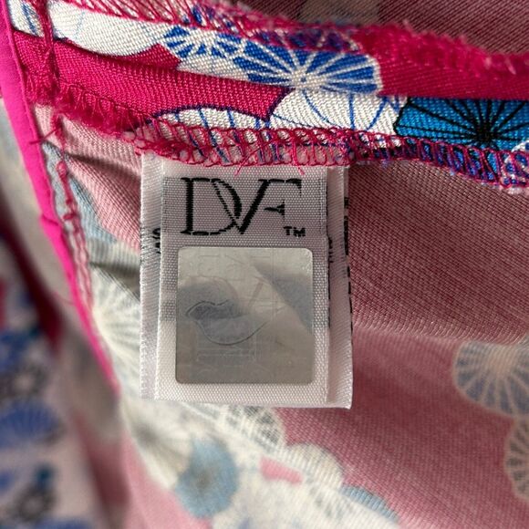 Diane von Furstenberg DVF Topanga Pink Floral Jacquard Fit & Flare Dress Women 2 - Picture 12 of 13